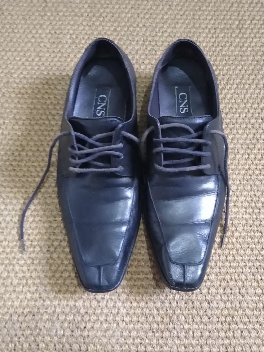 sapato social masculino cns preto