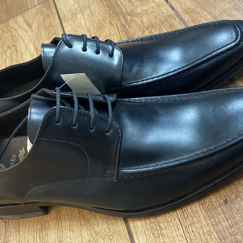 Sapato Social Napa Preto Nº 40 1453 Radames Nunca Usado