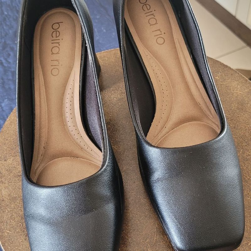 Sapato Bico Sapato Social Salto Quadrado Sapato Feminino Social