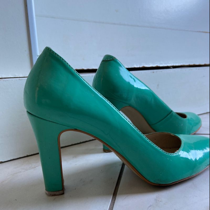 Sapato social best sale verde feminino