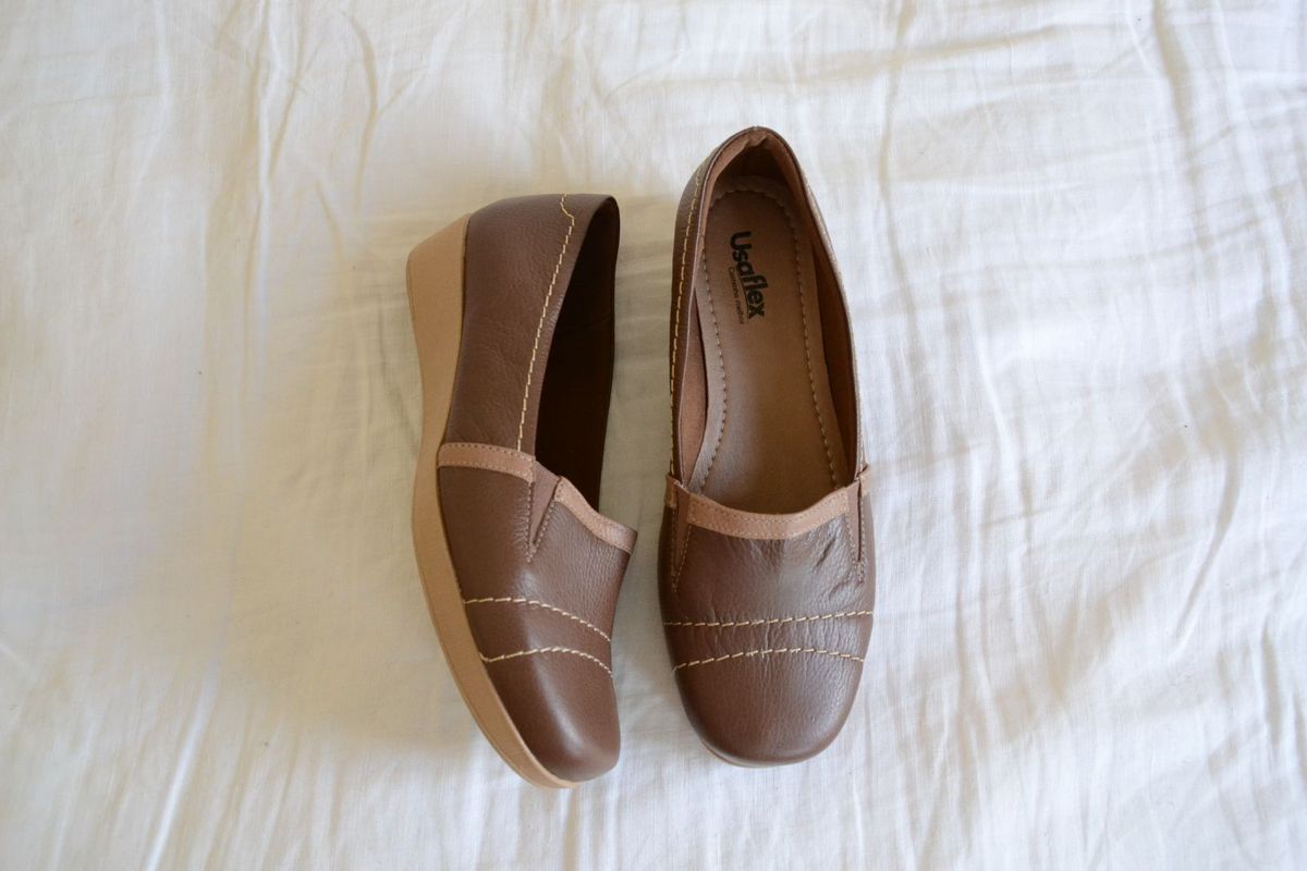 sapato fechado feminino usaflex