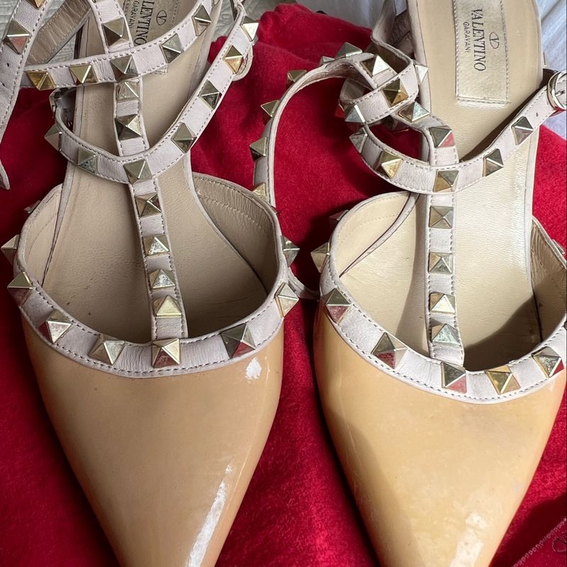 Sapato valentino hot sale nude