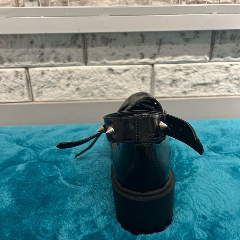 Sapato Vegano Boneca Gótico Emo Reversa Nunca Usado 104094616