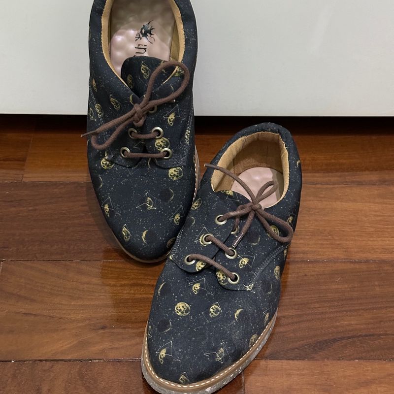 Sapato Vegano Insexcta Shoes Estilo Oxford Estampa Lunar 35 Sapato  Feminino Insecta Usado 98769558 enjoei