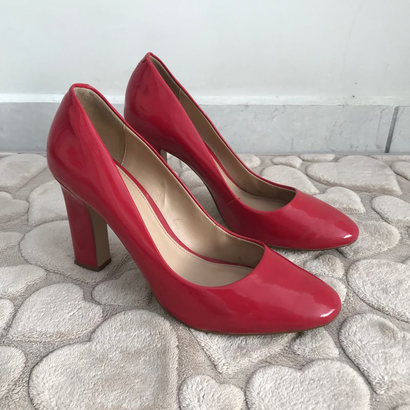 Sapato sales vermelho arezzo