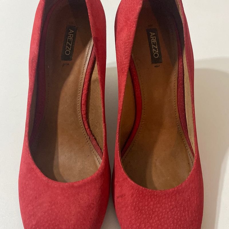 Sapato Vermelho Arezzo Sapato Feminino Arezzo Usado 83568721