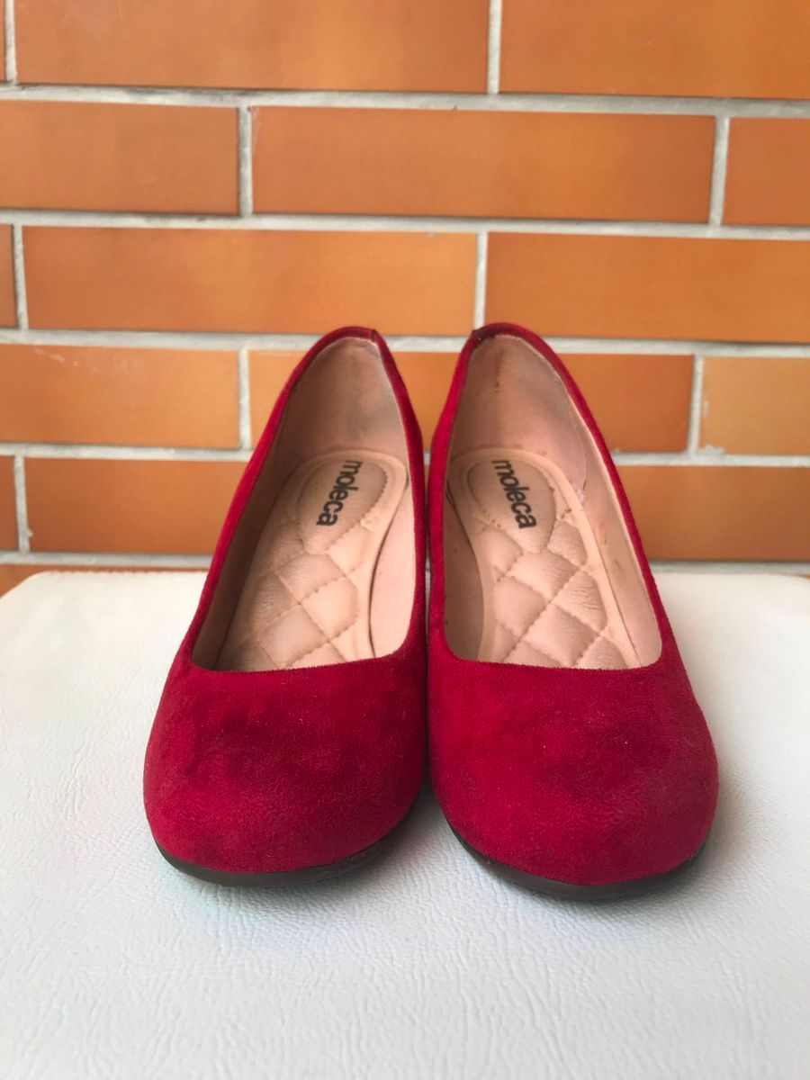 sapato vermelho baixo