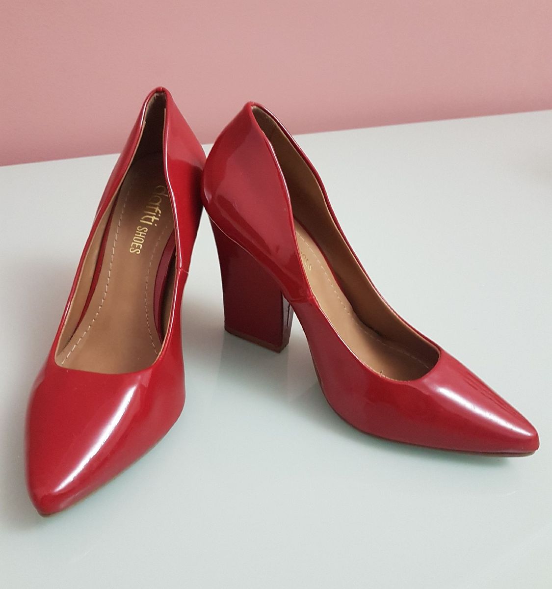 sapato vermelho dafiti
