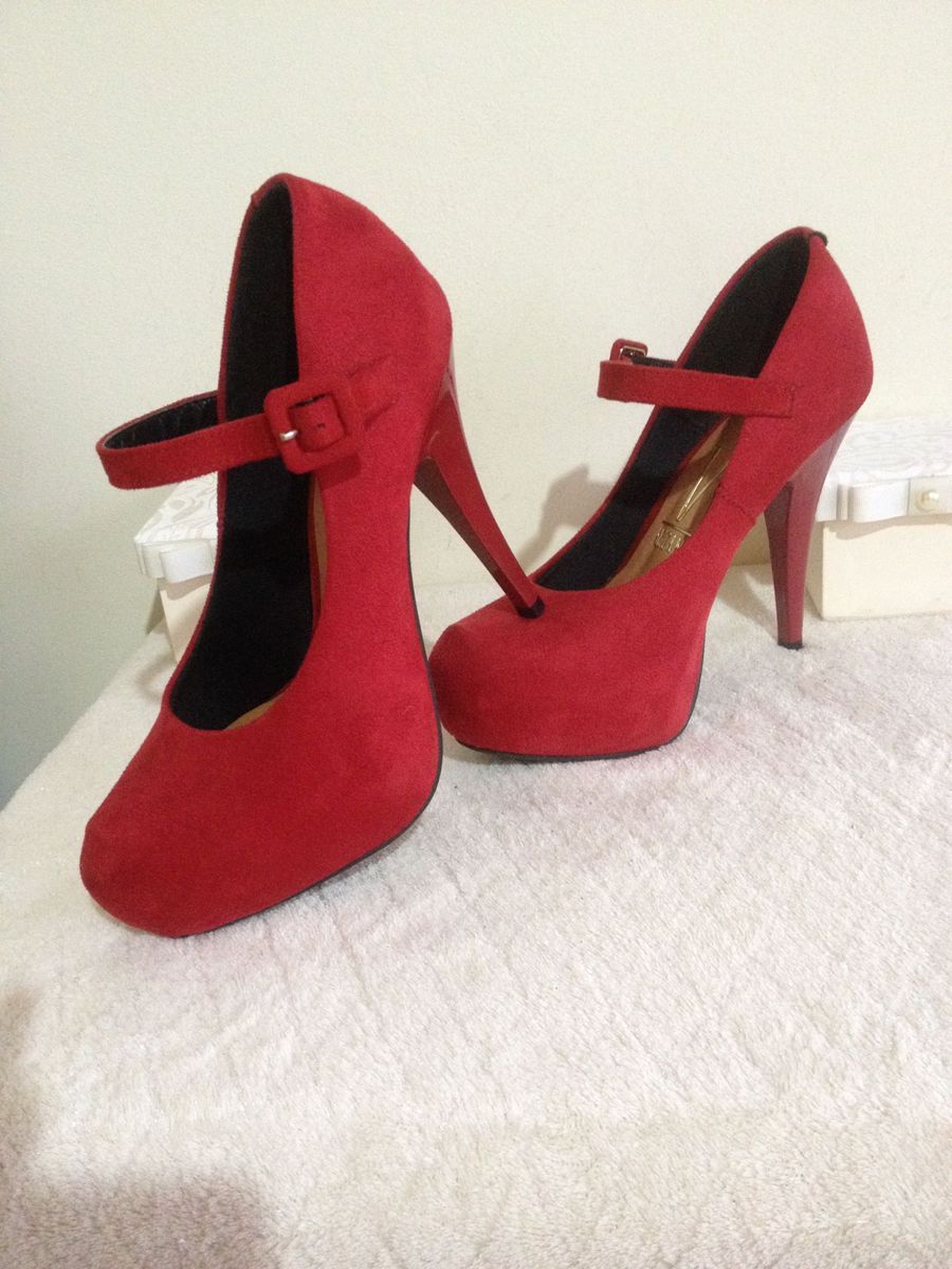 sapato boneca vizzano vermelho