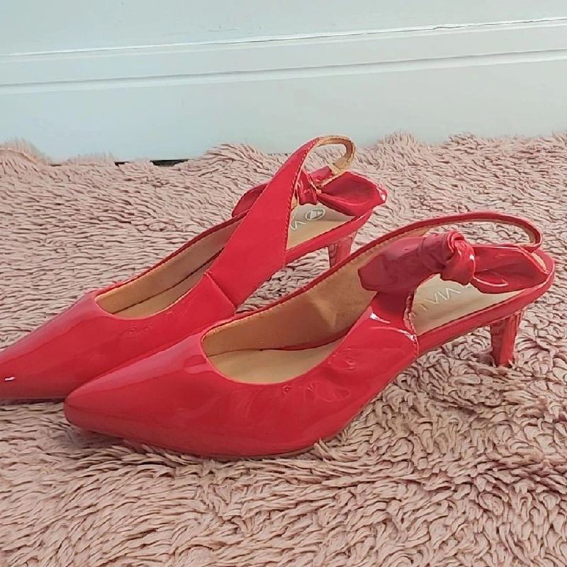 Sapato store vermelho baixo