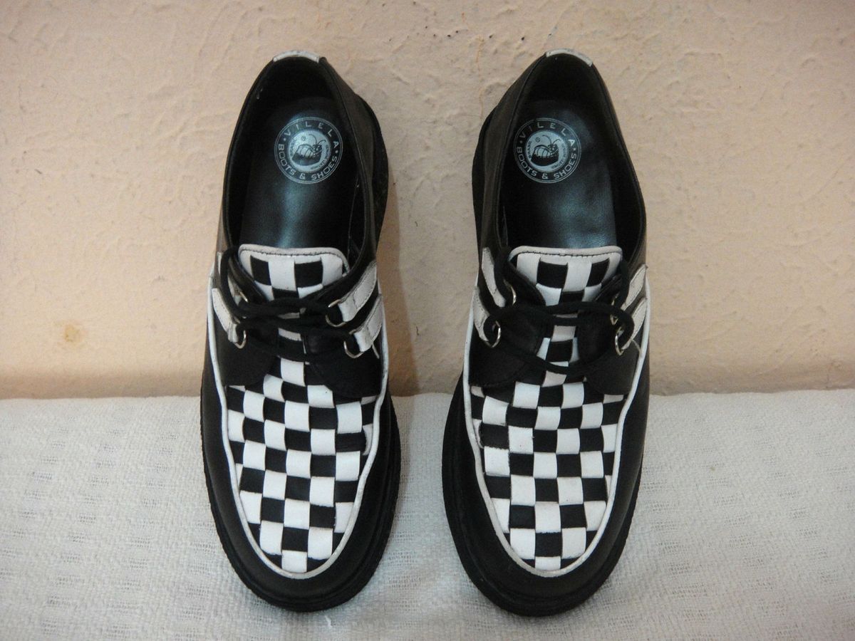 Sapato Vilela Boots Creeper Vilela Quadriculado Sapato Masculino Vilela Boots Usado 746985