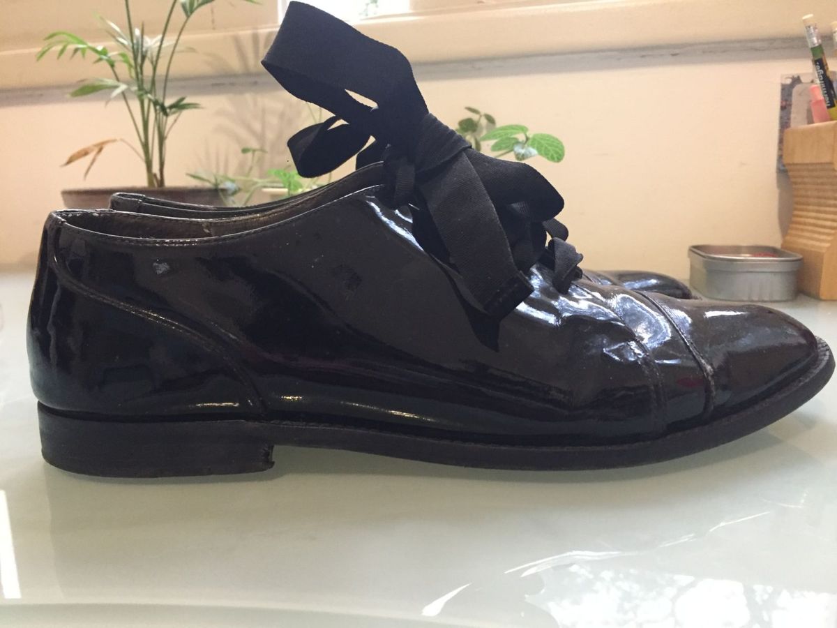 sapato vinil preto - sapatos studio tmls