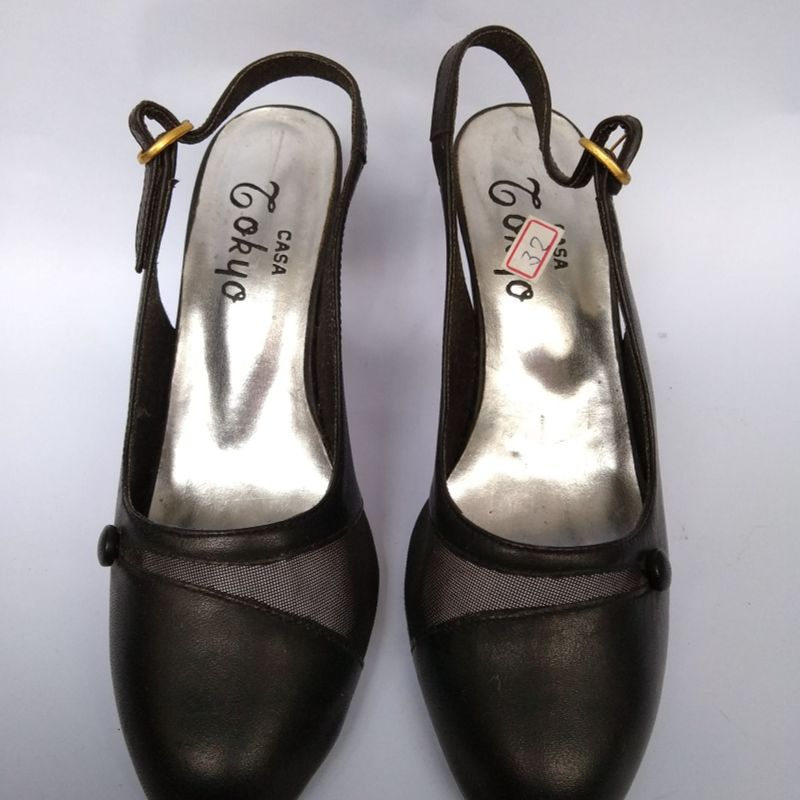Sapato Vintage Preto Tamanho 32 | Casa-Tokio Nunca Usado 25753250