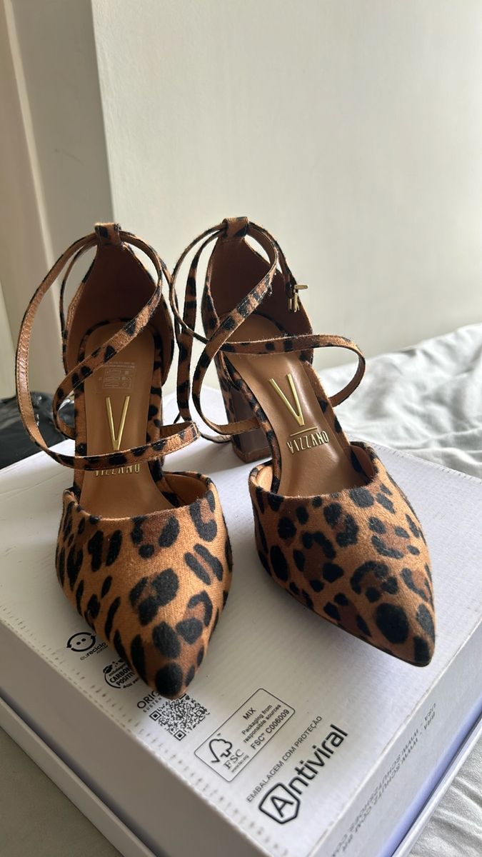 Sapato animal print store vizzano