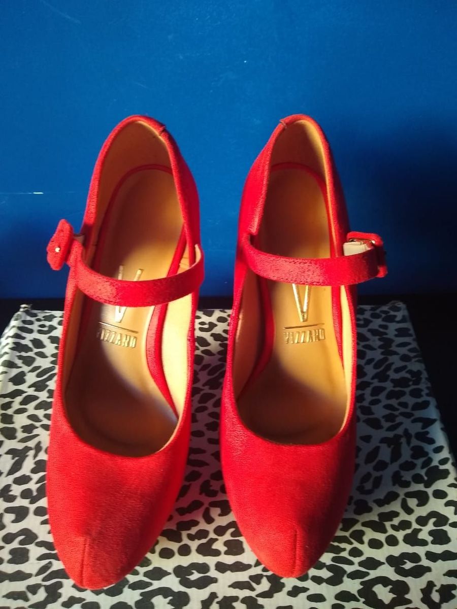 sapato boneca vizzano vermelho