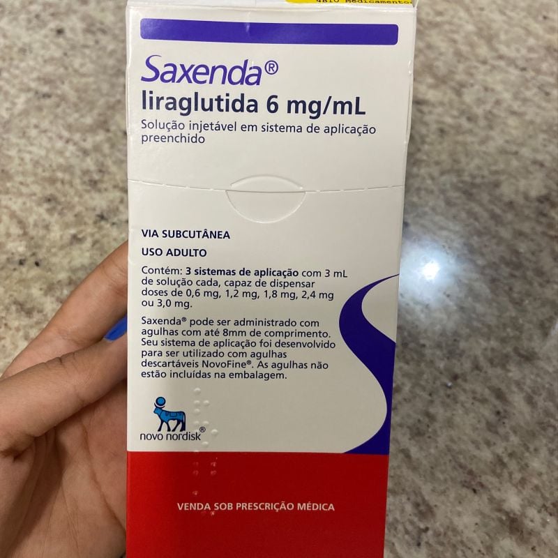 Solução Injetável Saxenda 6mg/ml Nordisk 3 Canetas Descartáveis