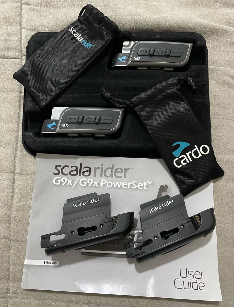 Scala Rider Cardo G9x Duo Kit Completo Carro Scala Usado 76334425