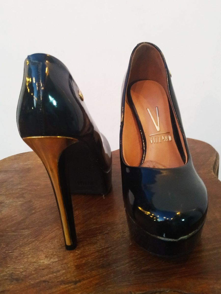 peep toe fechado preto