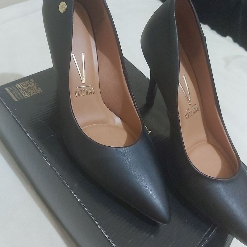 Scarpan Vizzano Preto, Número 38, Novo Na Caixa, Salto 10cm, Sua