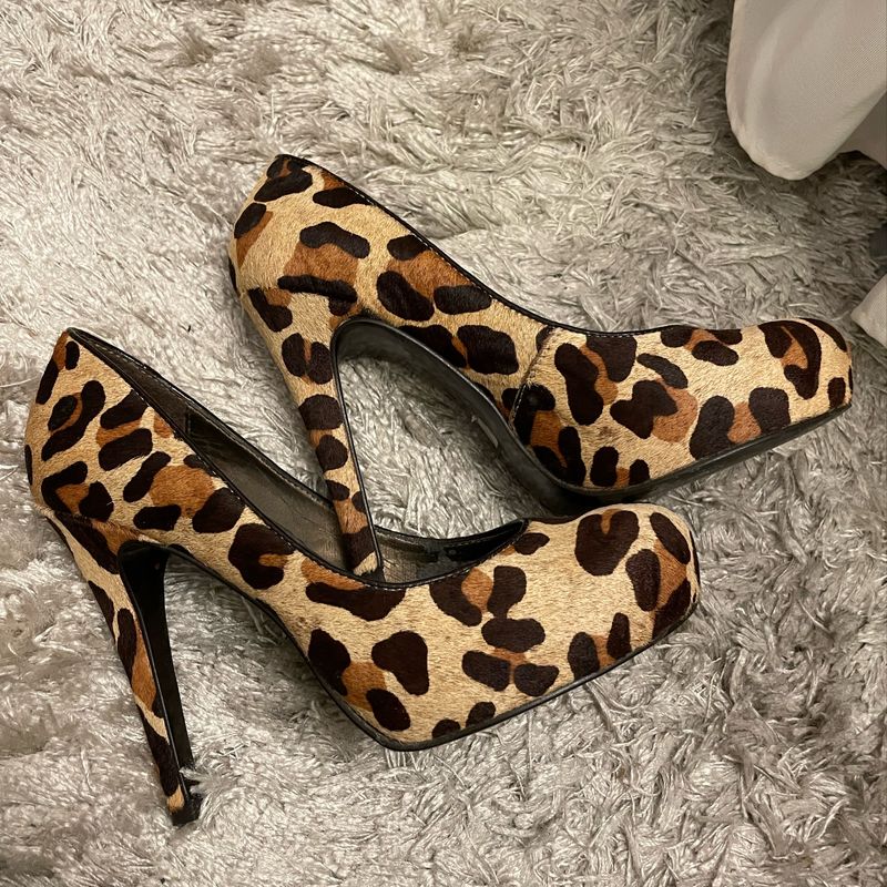 Scarpin de hot sale animal print