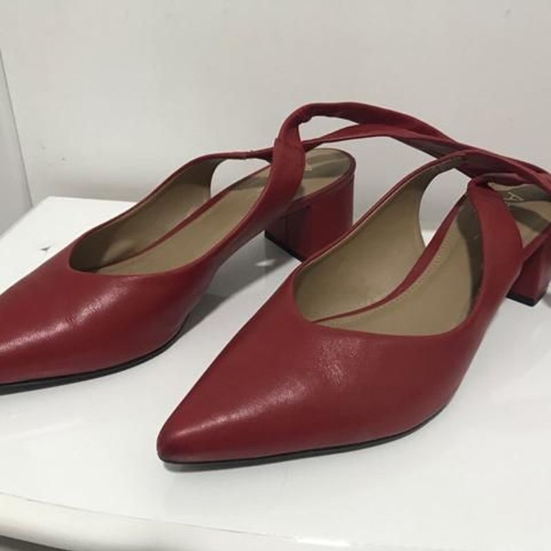 Scarpin Arezzo Nina Vermelha Sand lia Feminina Arezzo Usado 37195972 enjoei