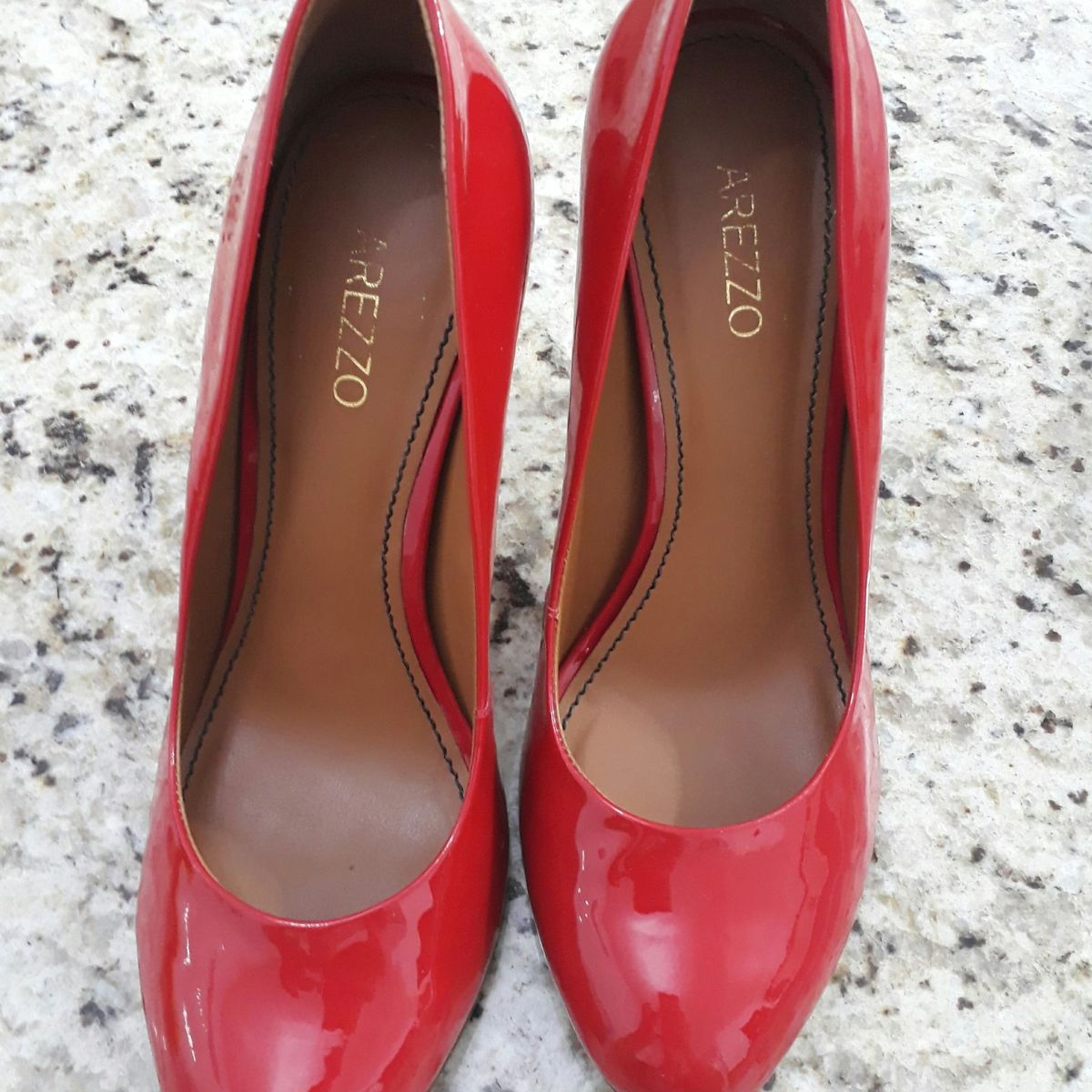 scarpin arezzo vermelho