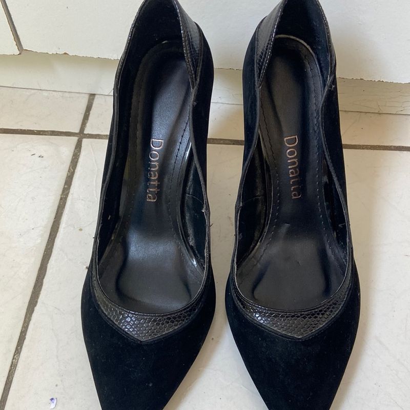 Scarpin aveludado hot sale