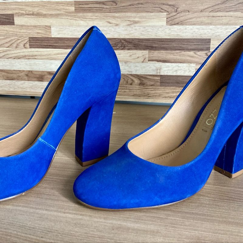 Scarpin Azul Arezzo Sapato Feminino Arezzo Nunca Usado 80333970