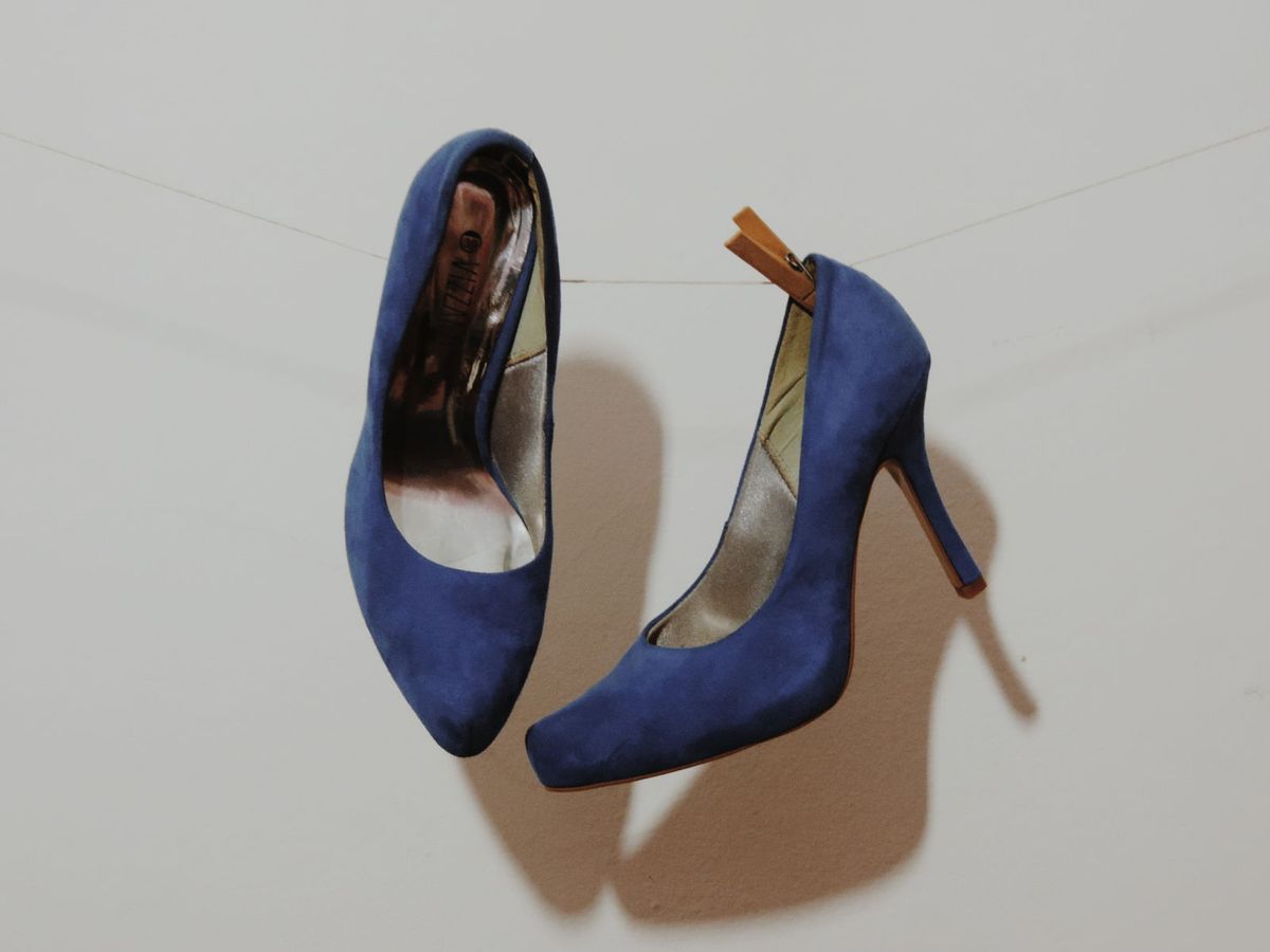 scarpin azul celeste