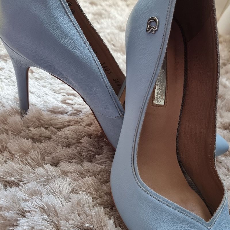 Scarpin azul carmen sales steffens