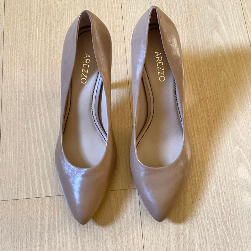 Scarpin Bege Sato M dio Arezzo Sapato Feminino Arezzo Usado