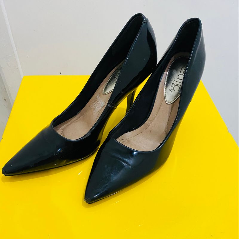 Scarpin beira rio hot sale conforto preto verniz