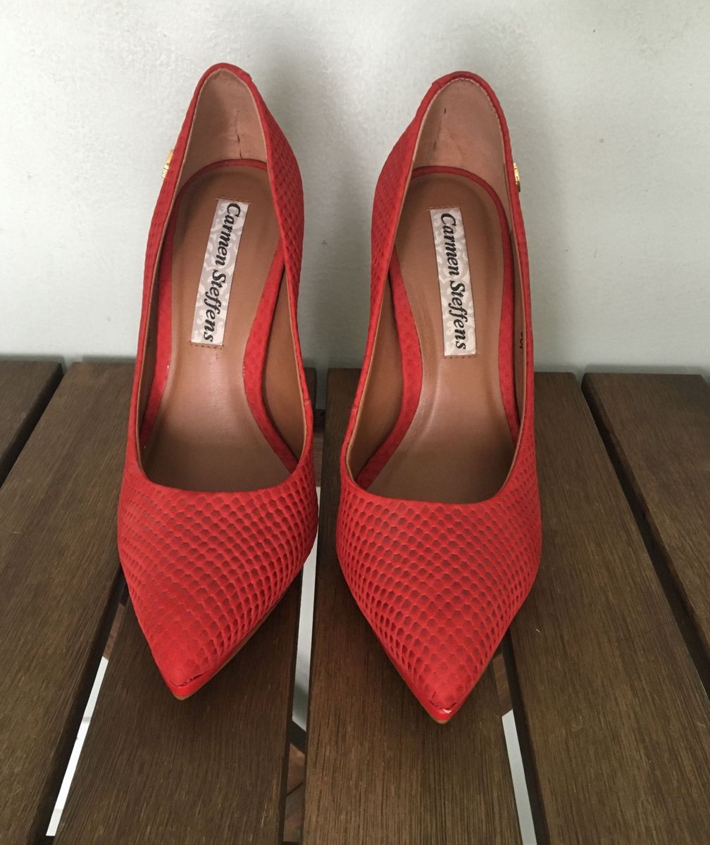 scarpin carmen steffens vermelho