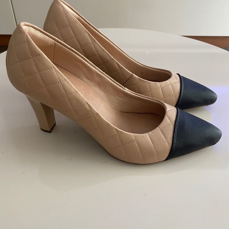 Scarpin bicolor chanel cheap