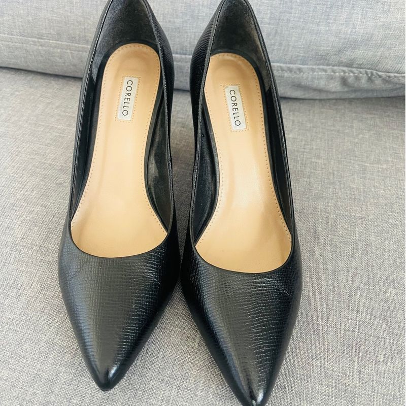 Scarpin preto hot sale corello