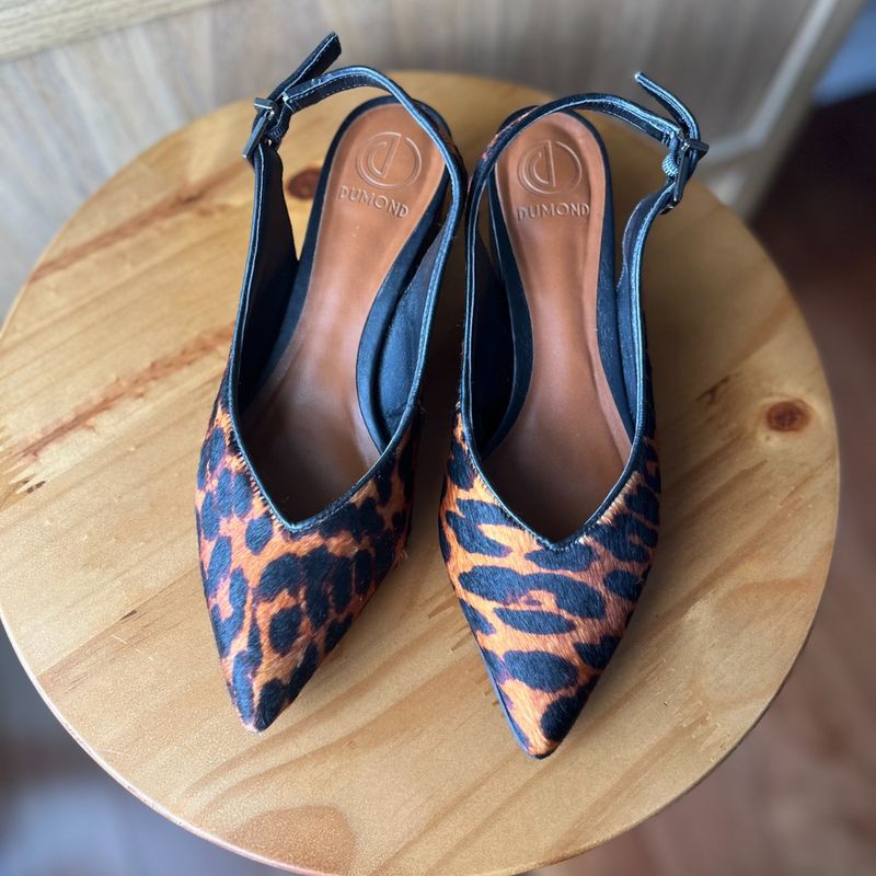 Sapatos Femininos Sapatos Dumond Scarpin Scarpin De Onça Com Salto