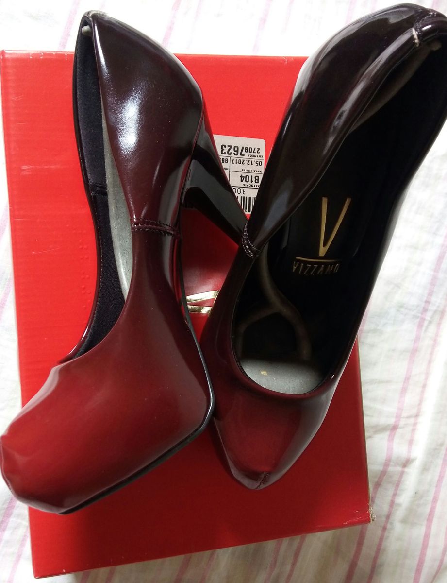 scarpin degrade vermelho