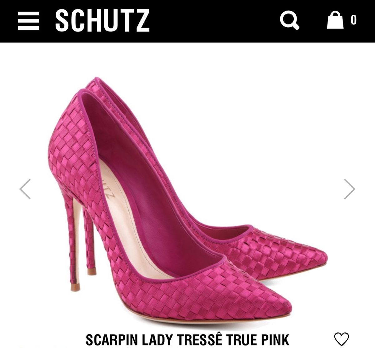 scarpin dourado schutz