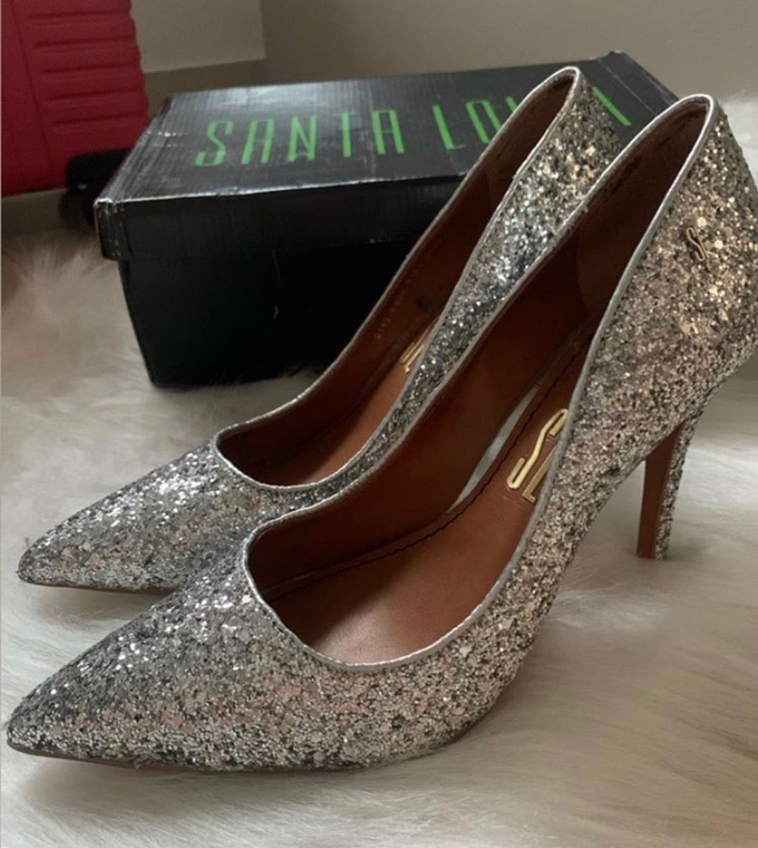 scarpin de glitter