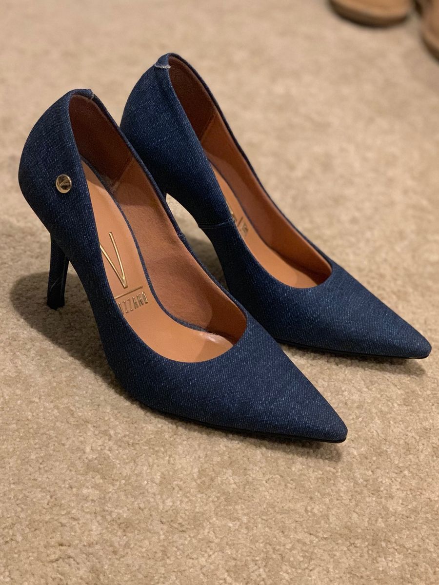 sapato scarpin jeans