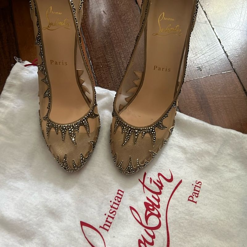 Scarpin Marlena Christian Louboutin em Swarovski