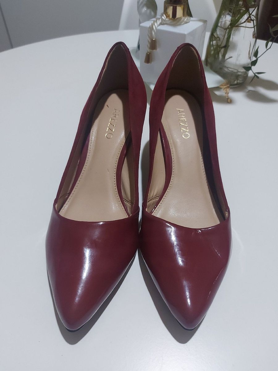 Sapato marsala hot sale arezzo