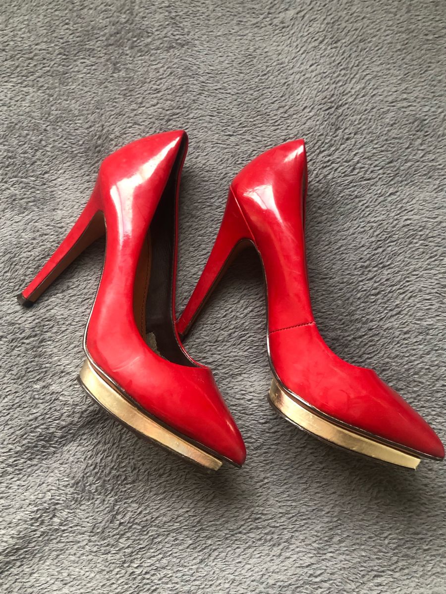 scarpin santa lolla vermelho