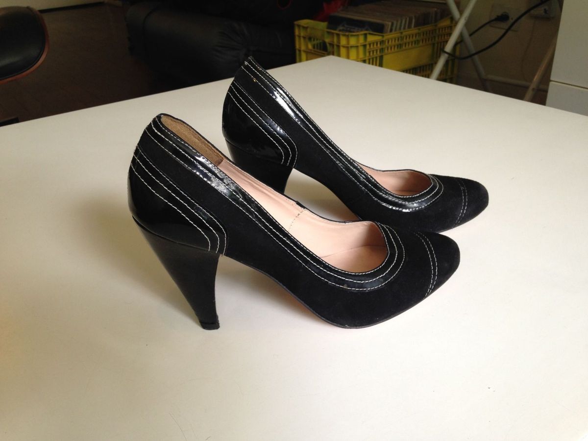 scarpin mentha pimentha preto - sapatos mentha pimentha