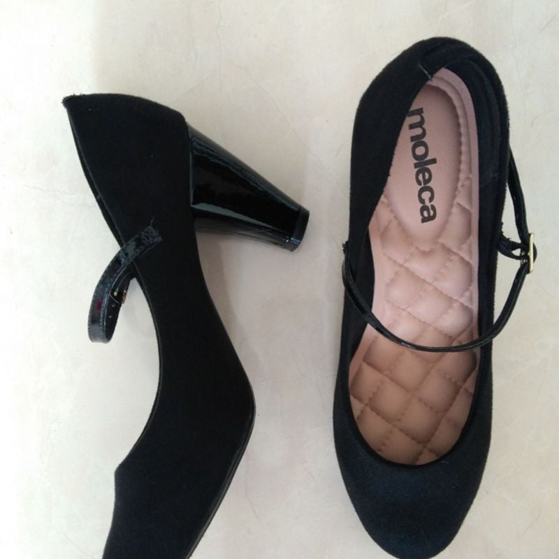 Scarpin hot sale moleca preto