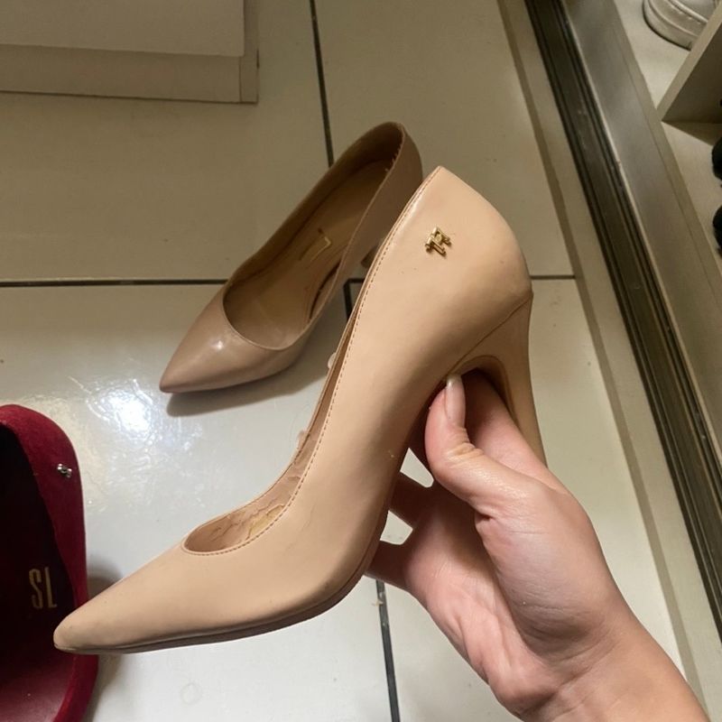 Scarpin Nude 35 Sapato Feminino Usado 96932227 enjoei