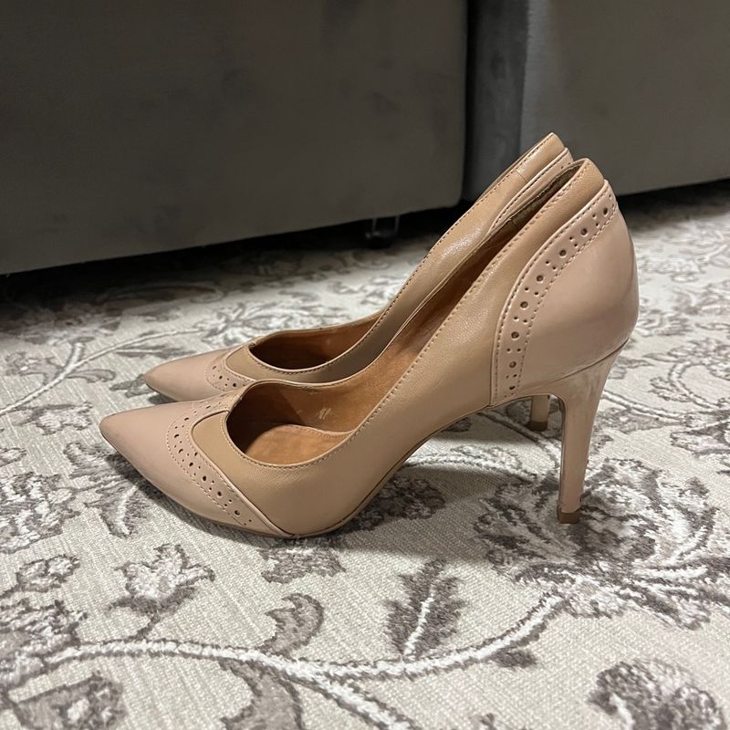 Scarpin store nude rose