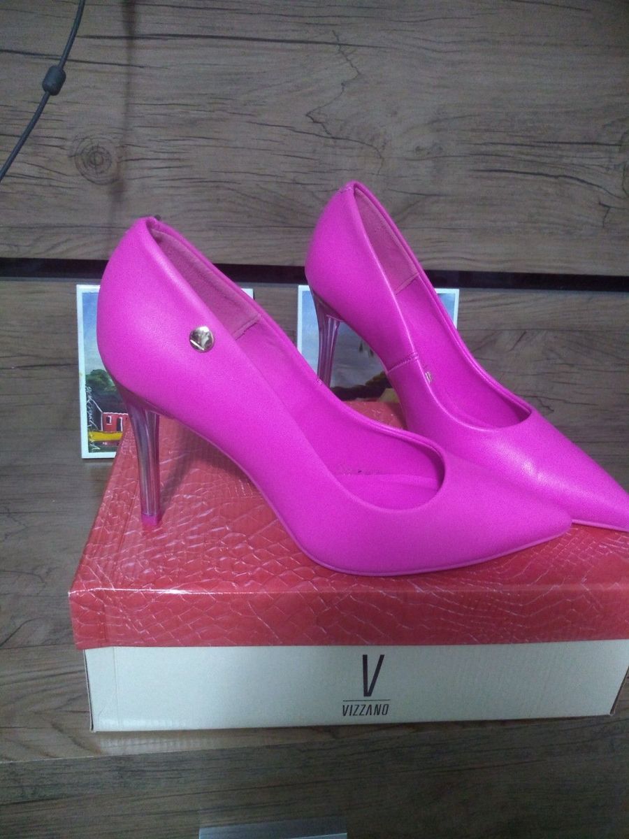 sapato scarpin vizzano pink