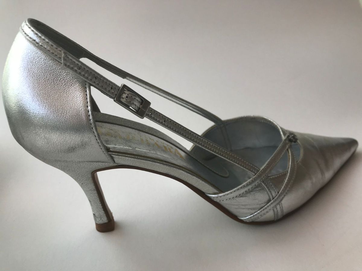 sapato prata scarpin