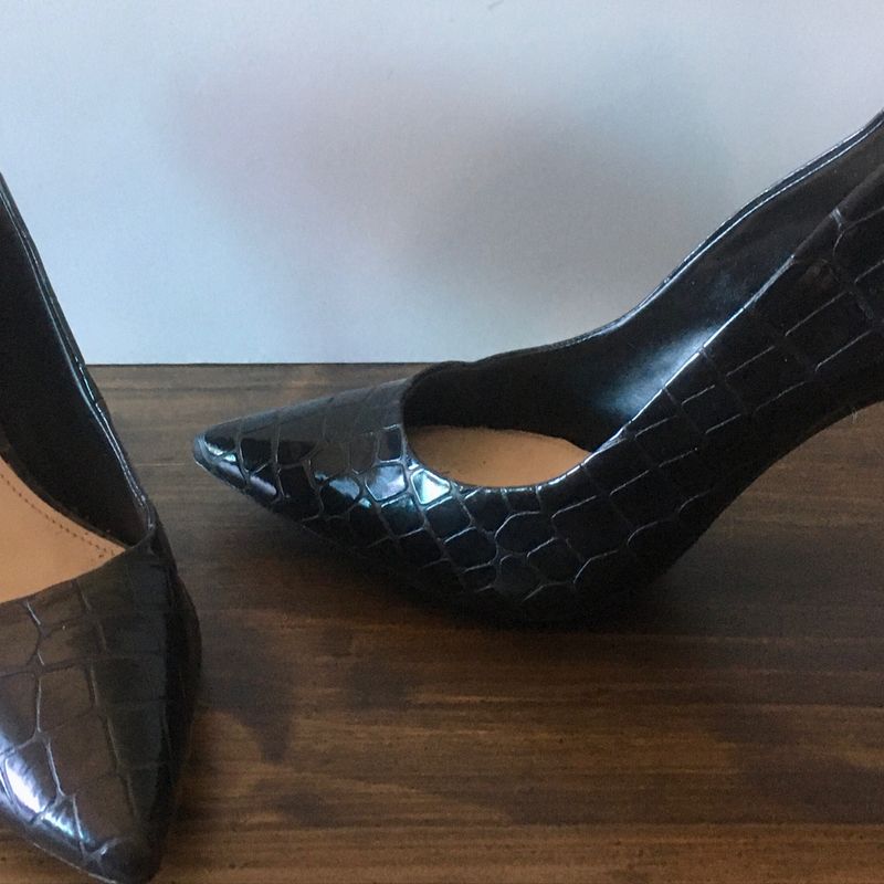 Scarpin Preto Sapato Feminino Prego Usado 70441021 enjoei